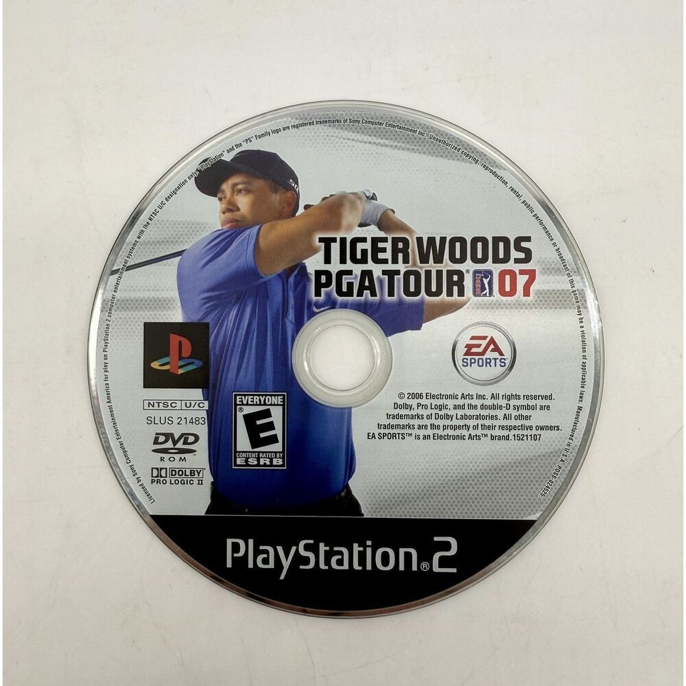 Tiger Woods‎ PGA Tour 07 (PlayStation 2 PS2) - DISC ONLY Tested